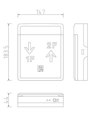 SF-LED-SP-SC2(W-GP) 도면